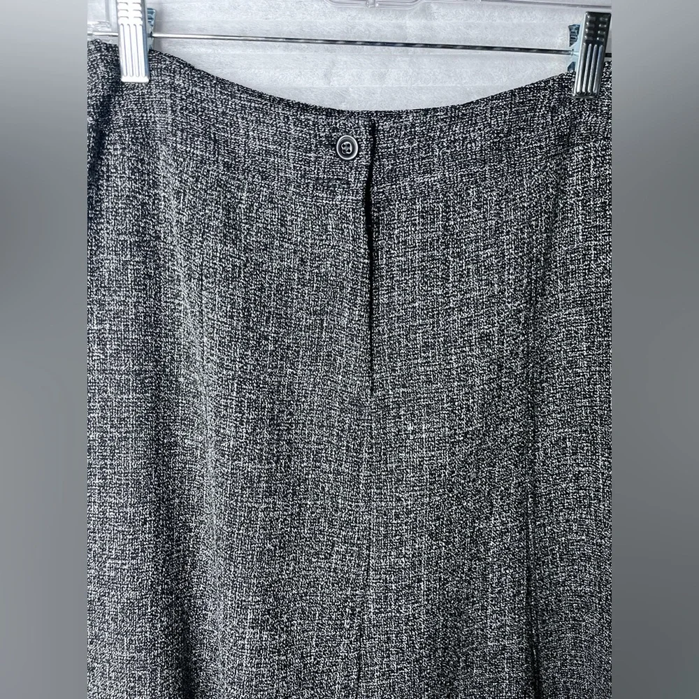 SAG Harbor Vintage Petite  A Line Skirt Black & White Size 4P